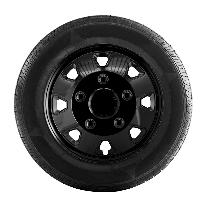 4-Delige Wieldoppenset Itah 14-inch zwart (bol)