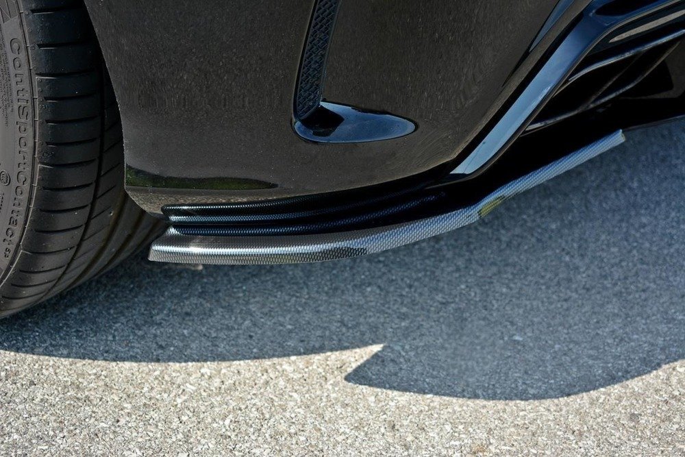 Diffusor Hoeken Mercedes W176 A45 AMG Facelift Glans Zwart