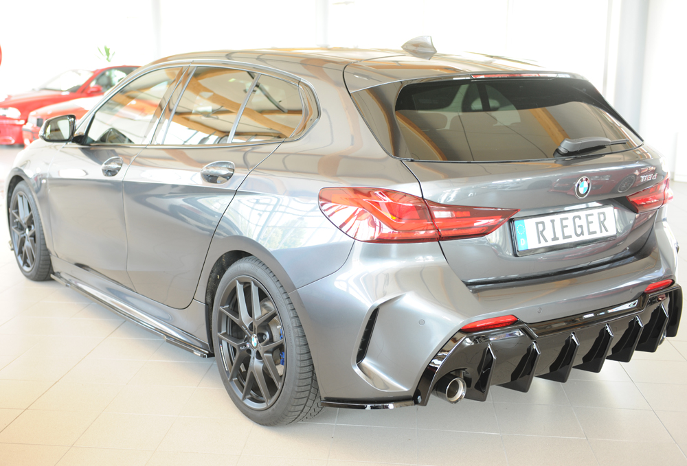 Zijdiffuser BMW 1 Serie F40 Rieger Glans Zwart