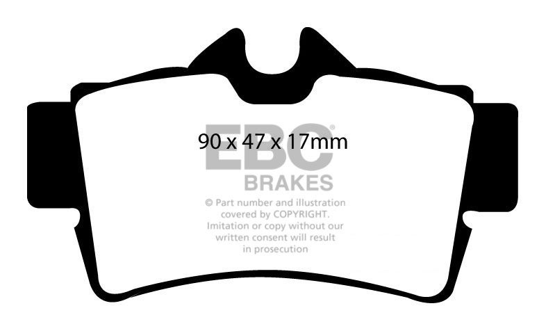 EBC Brakes FORD Mustang 4.6 96-98 Remblokken achterzijde yellows