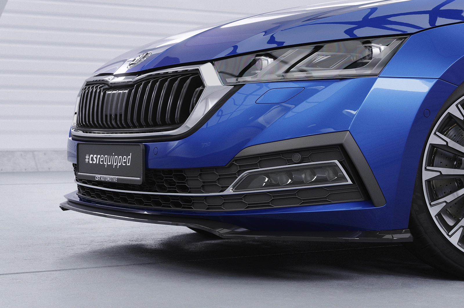 Voorspoiler Skoda Octavia 4 Glans Zwart (2019-) van CSR Automotive