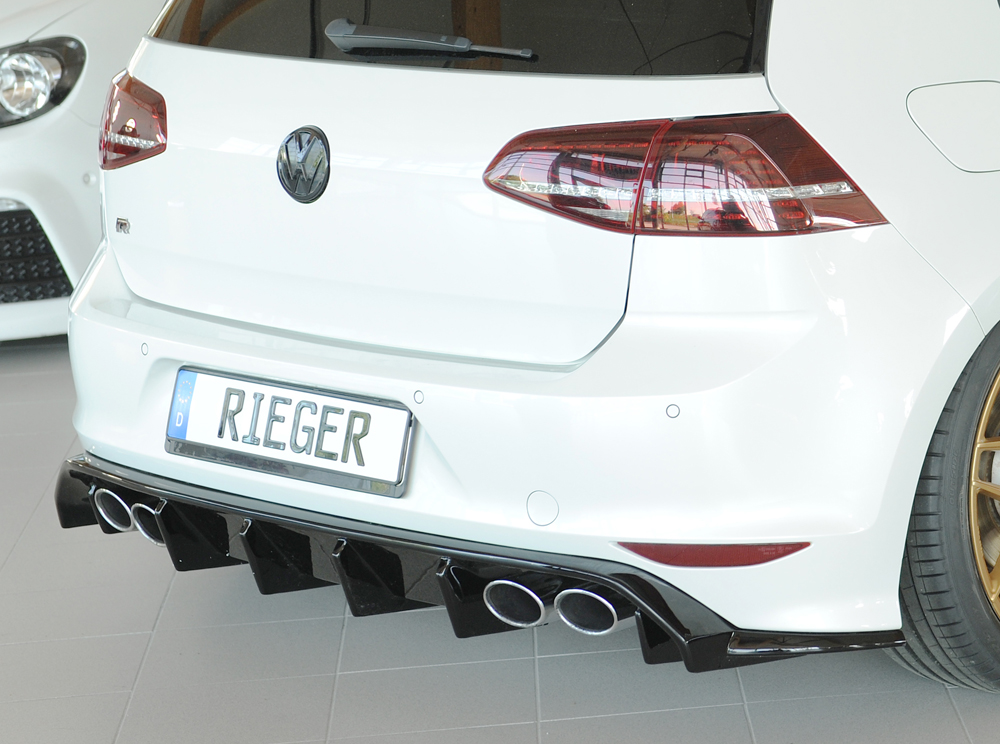 Diffuser Volkswagen Golf 7 R Rieger Glans Zwart
