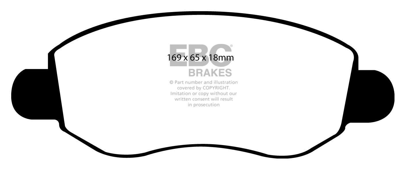 EBC Brakes FORD BEDRIJFSWAGEN Transit 430 2004-2006 Remblokken v