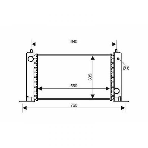Radiator STILO 01->> 580x316x18 1.2 +/-AC