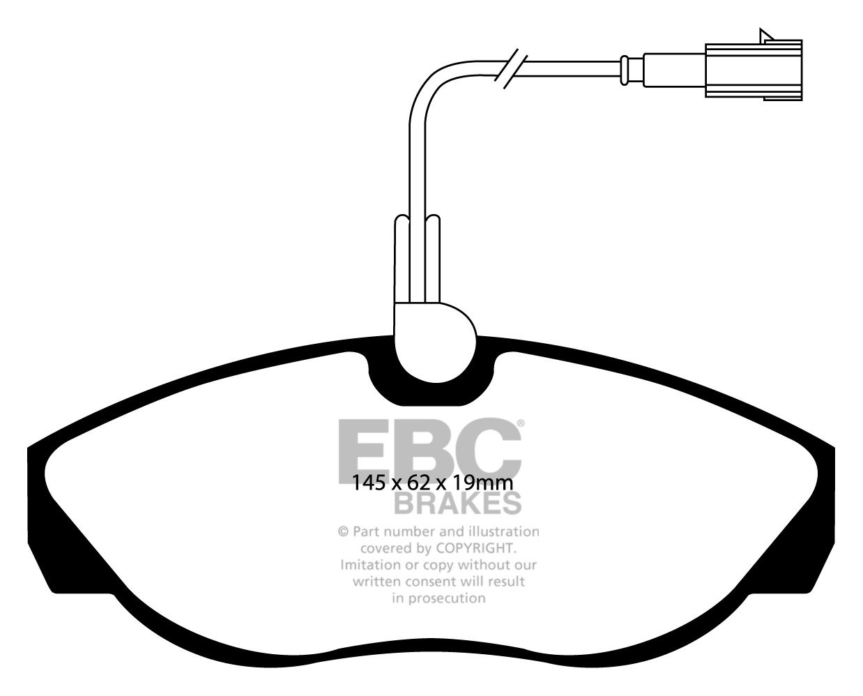 EBC Brakes FIAT BEDRIJFSWAGEN Ducato 1.9 D 99-2001 Remblokken vo