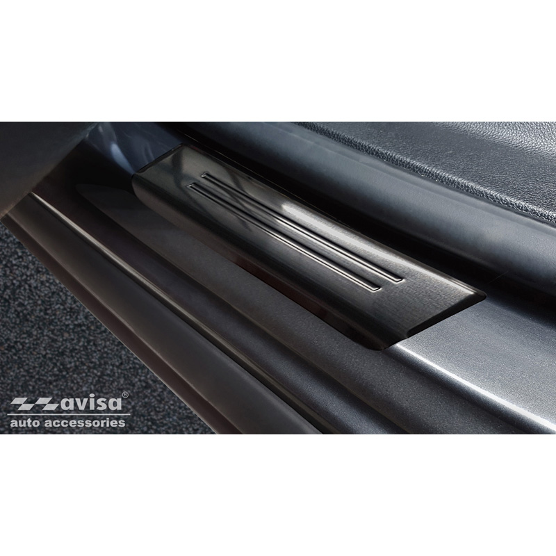 Zwart RVS Instaplijsten  Opel Zafira 2012-2019 - 'Special Edition' - 4-delig