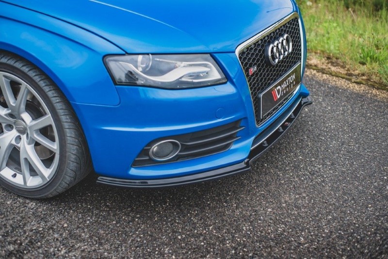 Voorspoiler Audi S4 / A4 S-Line B8 Glanzend Zwart