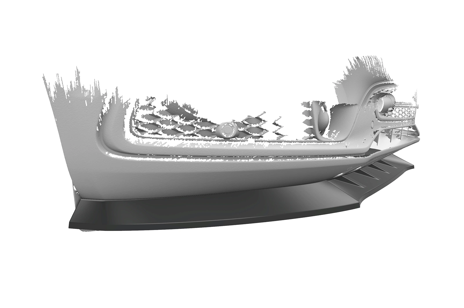 Voorspoiler Audi SQ5 (8R) glans zwart – 2013–2017