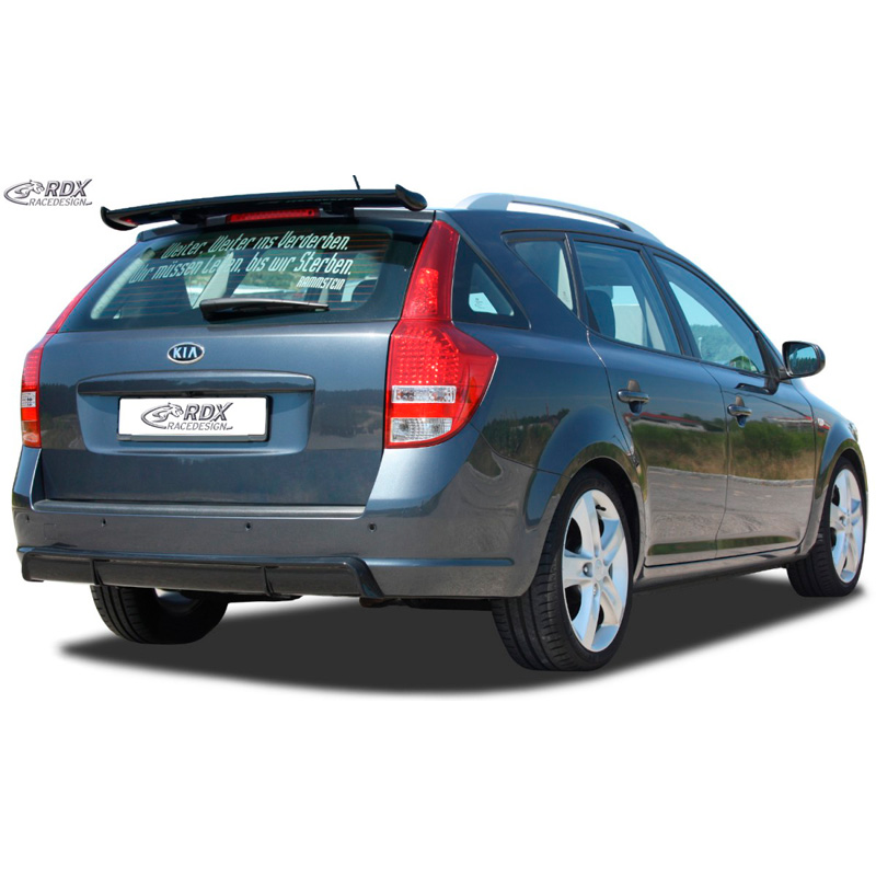 Achterskirt 'Diffusor'  Kia Cee'd ED SW 2007-2012 (ABS zwart glanzend)