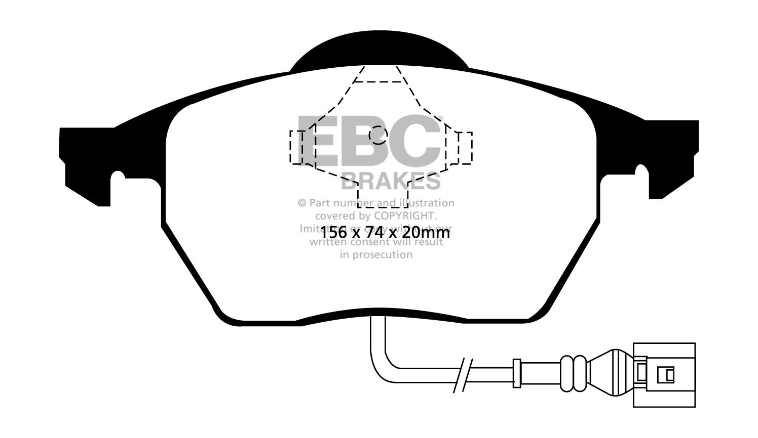 EBC Brakes AUDI A3 8P Quattro 1.8 Turbo 99-2003 Remblokken voorz