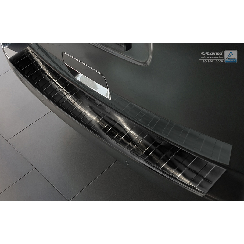 Zwart RVS Achterbumperprotector  Peugeot Traveller/Citroën Spacetourer/Toyota Pro-Ace 2016- 'Ribs'