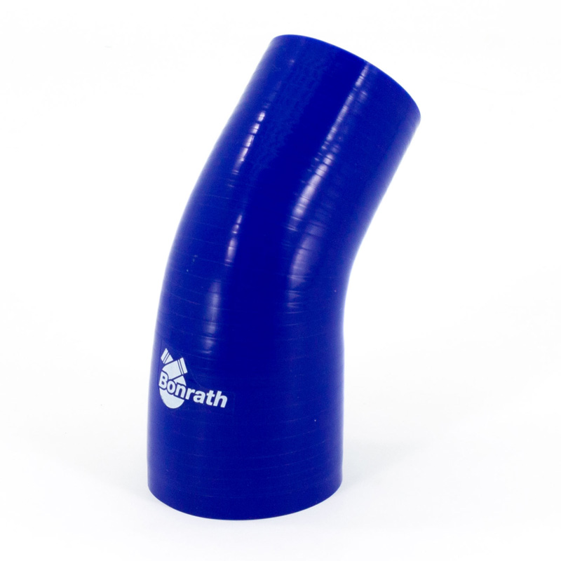 Bonrath Siliconen slang Reducer 45 graden bocht - Lengte:50mm - Ø83>57mm