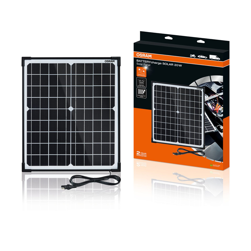Osram BATTERYcharge Solar 20W - Zonnecel druppellader