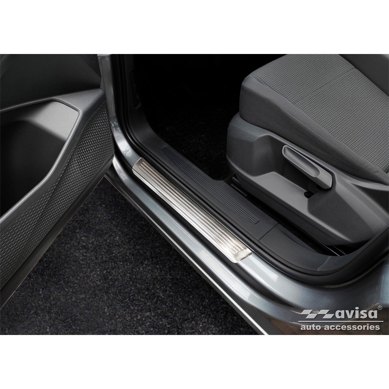 RVS Instaplijsten  Volkswagen Caddy V 2020- - 'Lines' - 2-delig