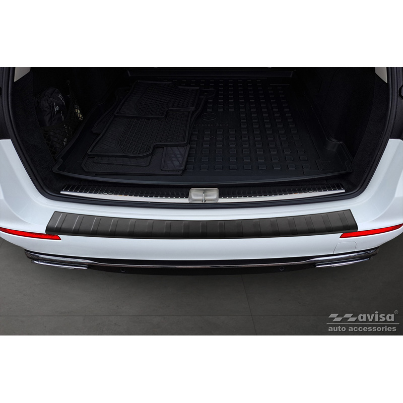 Matzwart RVS Achterbumperprotector  Mercedes E-Klasse W213 Kombi 2016- 'Ribs'