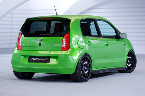 Spoiler VW Up! Seat Mii Skoda Citigo CSR Glans Zwart