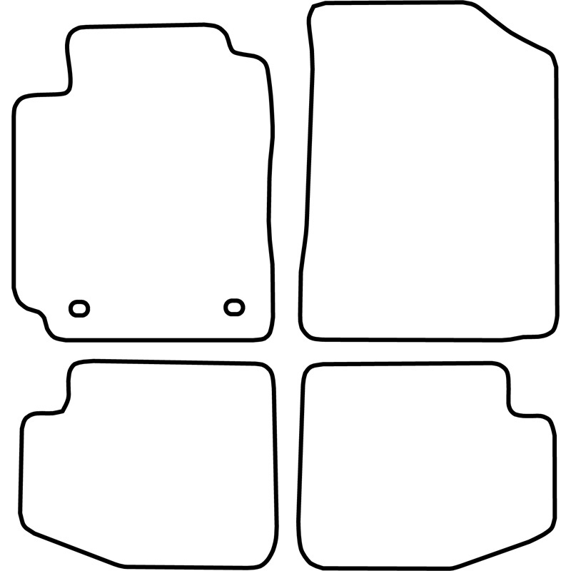 Automatten Velours  Toyota Yaris 3 deurs 2003-2006