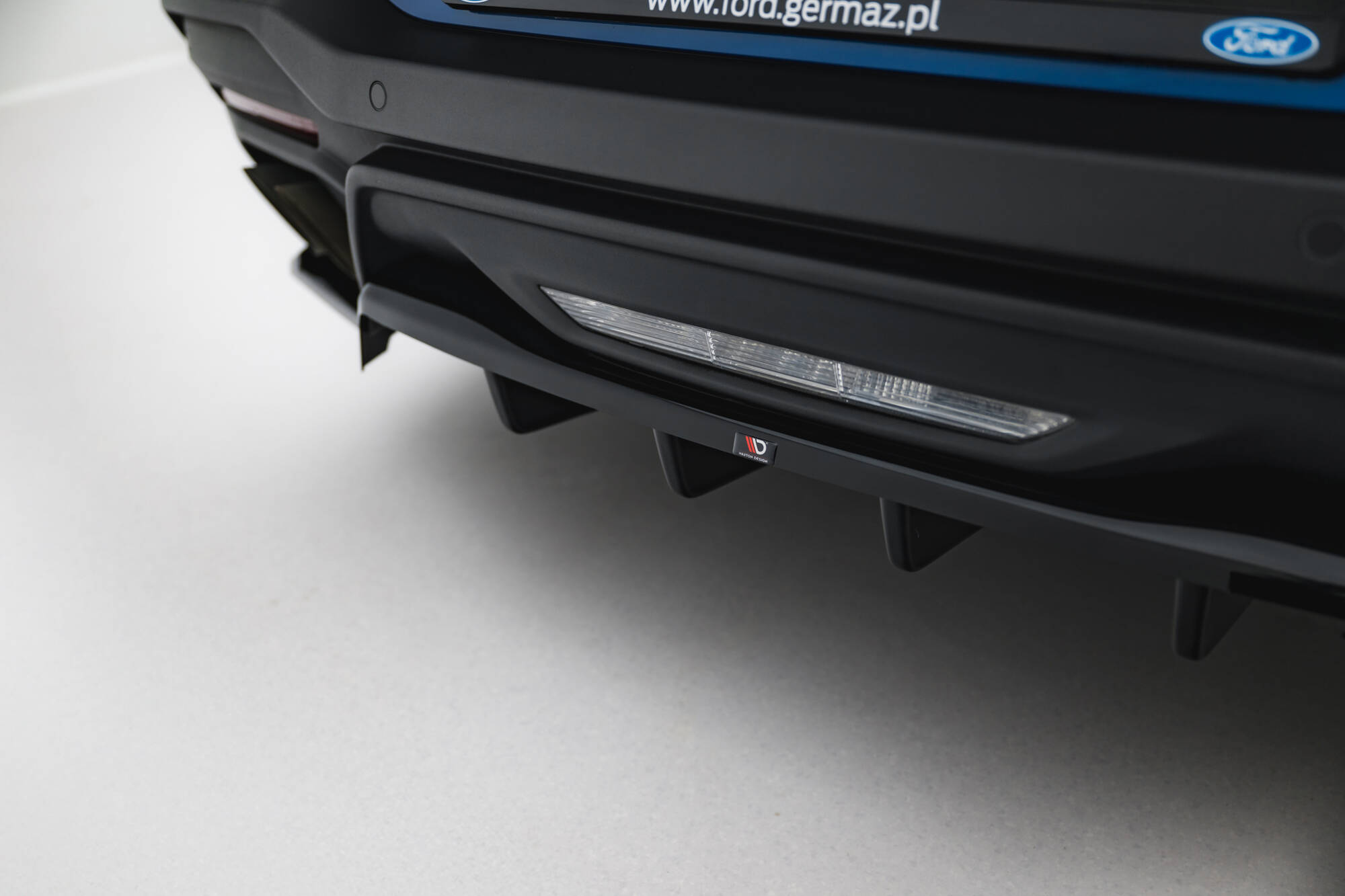 Achter Diffuser Ford Mustang GT MK7 Maxton Glanzend zwart