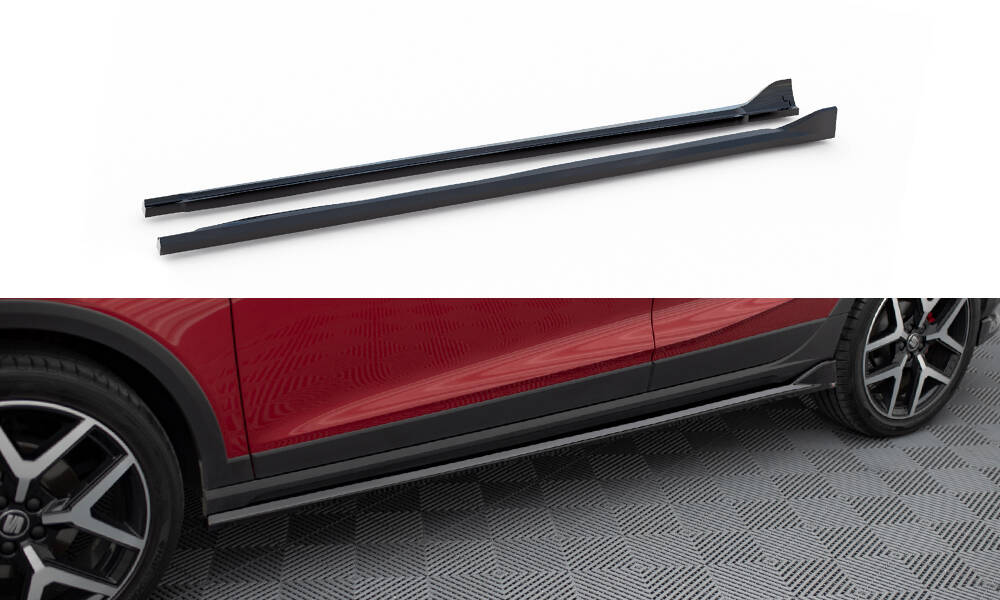 Zijskirts Seat Arona FR Maxton Glans Zwart