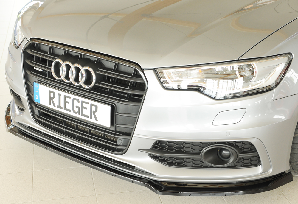 Voorspoiler Audi A6 (4G/C7): 11.10-08 glans zwart