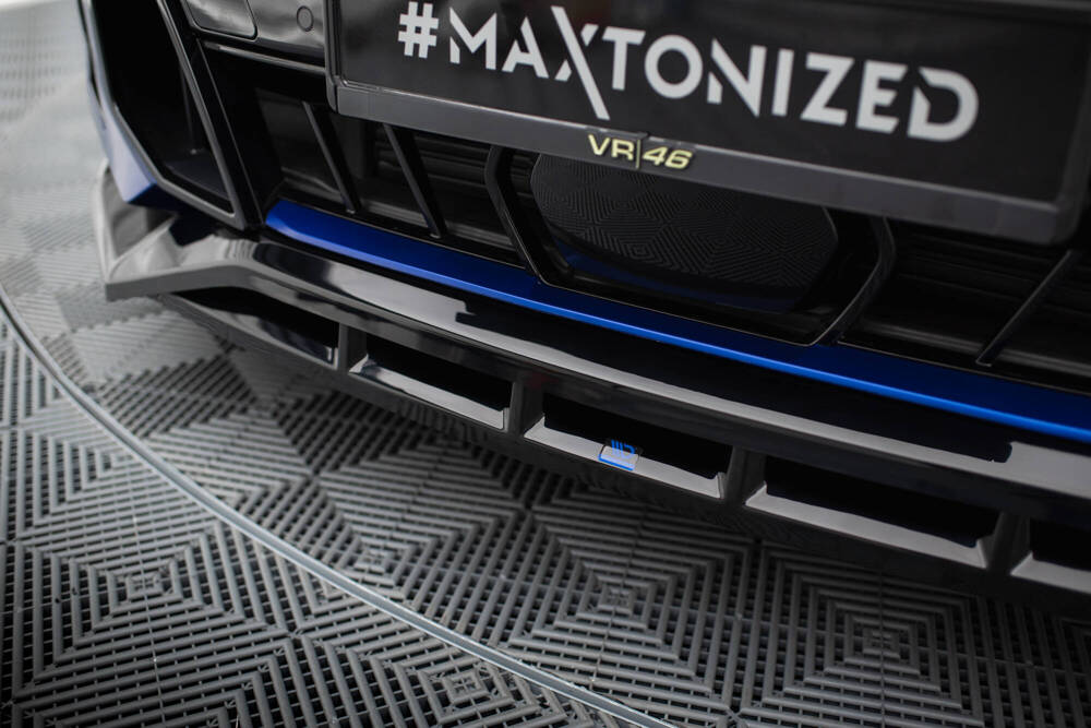 Voorspoiler V.2 BMW X5 G05 M-Pack FL Maxton Glanzend Zwart
