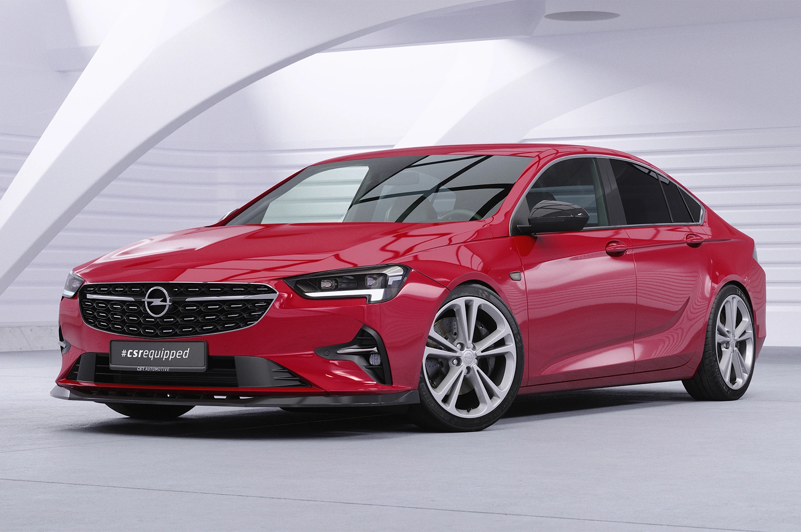 Voorspoiler Opel Insignia B glans zwart