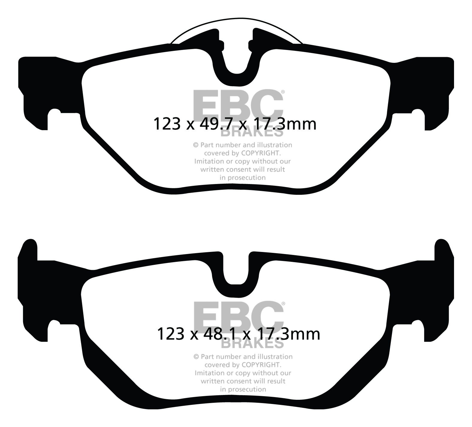 EBC Brakes BMW 120 2.0 TD (177)(E81)(E87) 2010-2011 Remblokken a