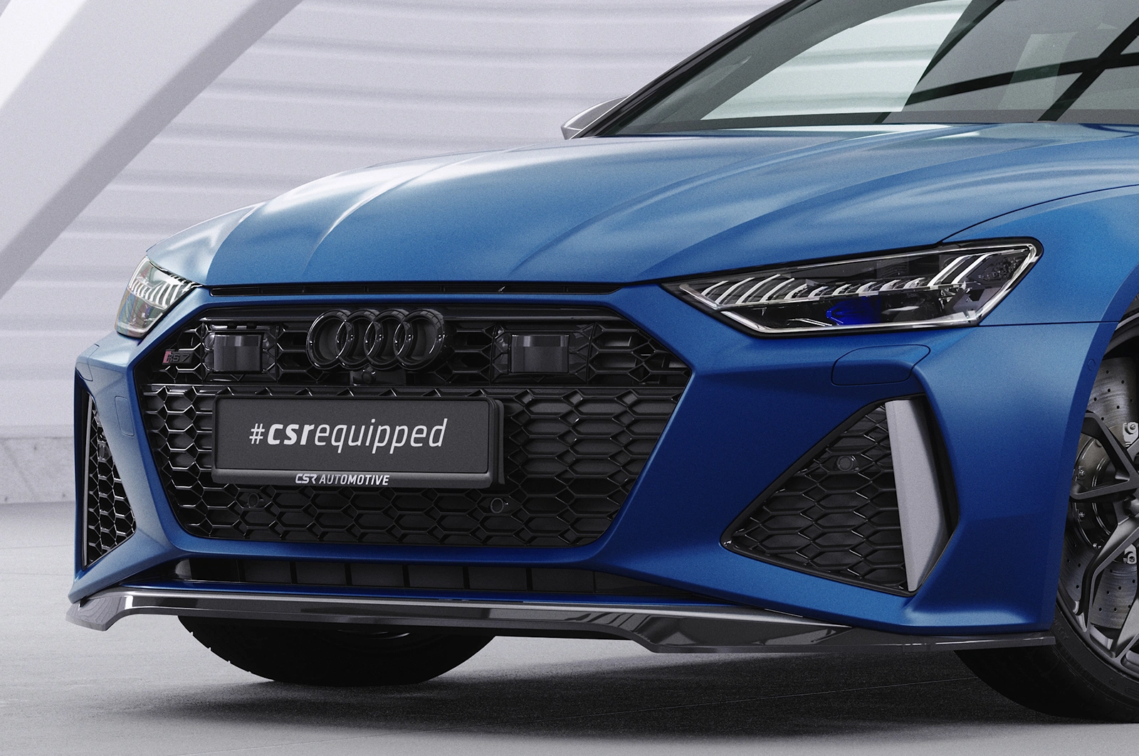 Voorspoiler Audi RS6 C8 / RS7 C8 (4K) Glans Zwart van CSR Automotive (2019-)
