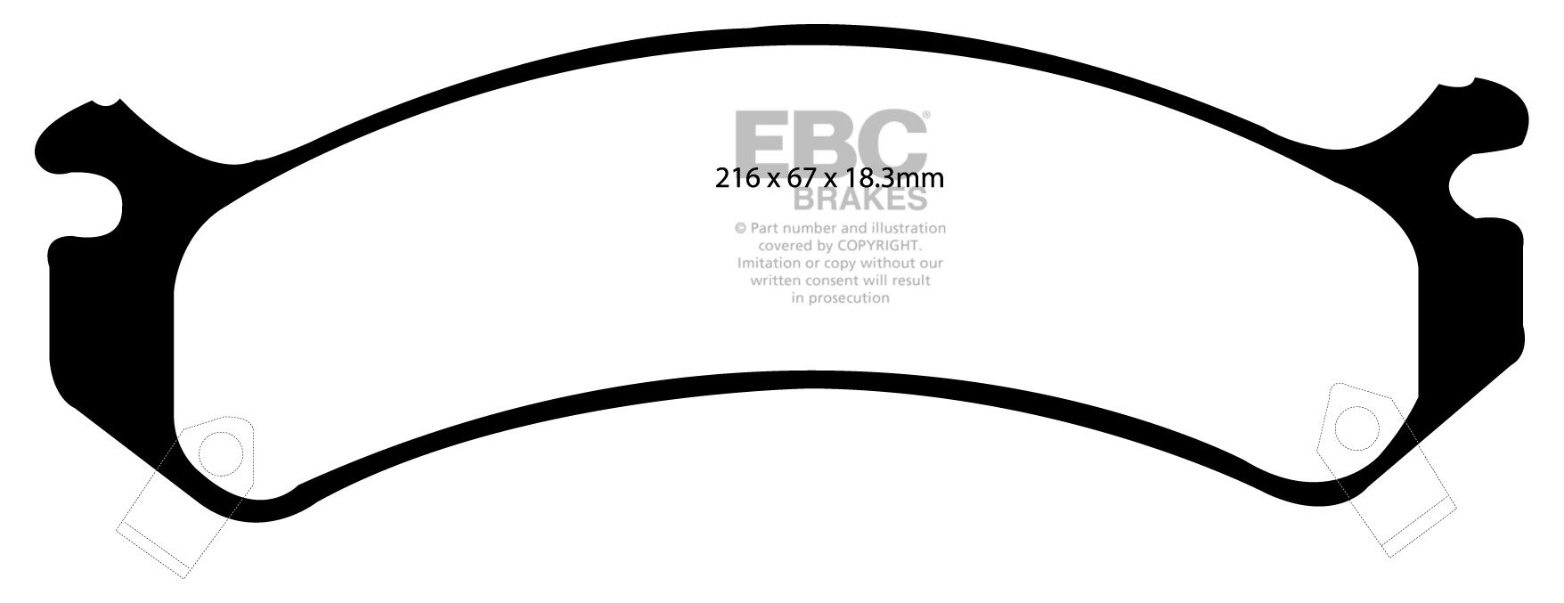EBC Brakes GMC Yukon/Yukon Denali 6.0 (2WS) 2003-2006 Remblokken