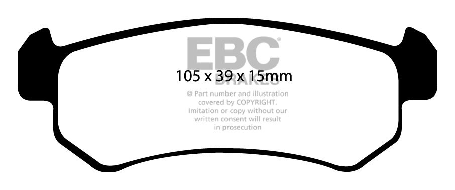 EBC Brakes CHEVROLET Lacetti 1.8 2005-2008 Remblokken achterzijd