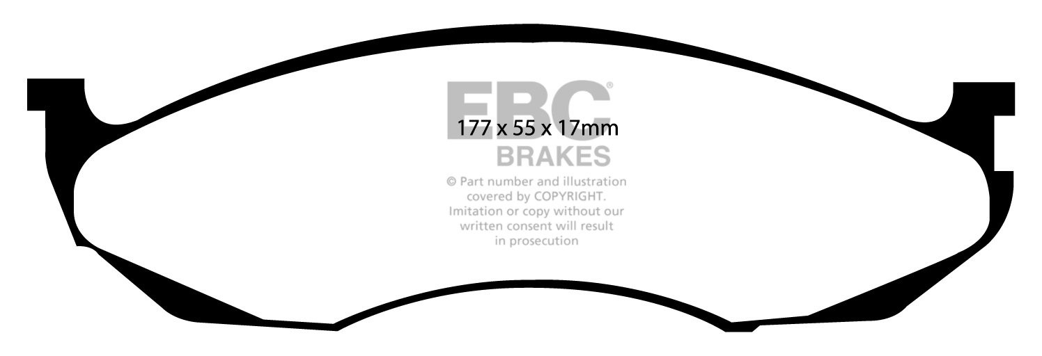 EBC Brakes JEEP Cherokee 2.5 TD 95-96 Remblokken voorzijde