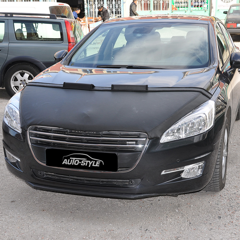Motorkapsteenslaghoes  Peugeot 508 2011- zwart