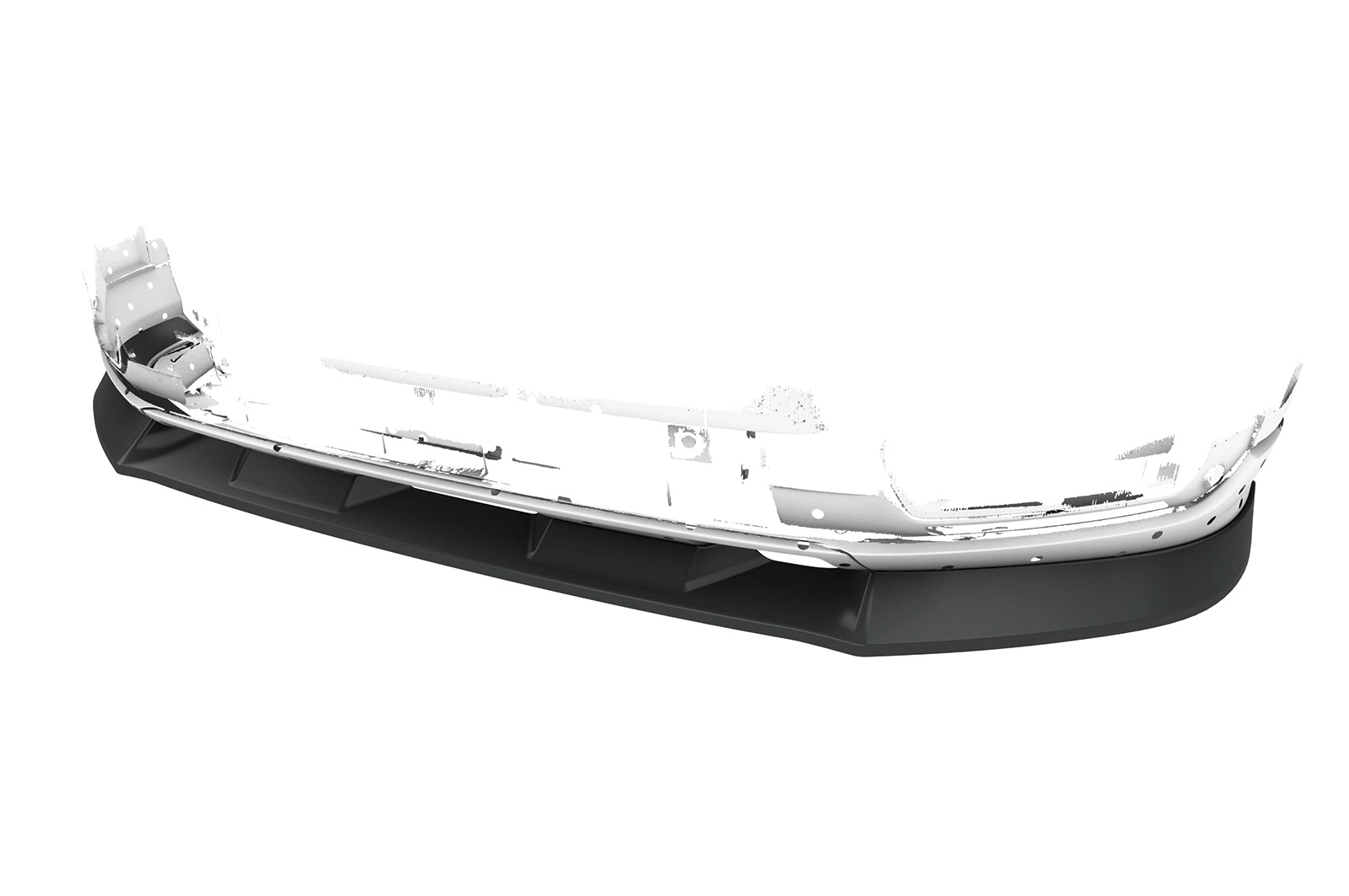 Voorspoiler Audi Q2 S-Line glans zwart – 2016–2020