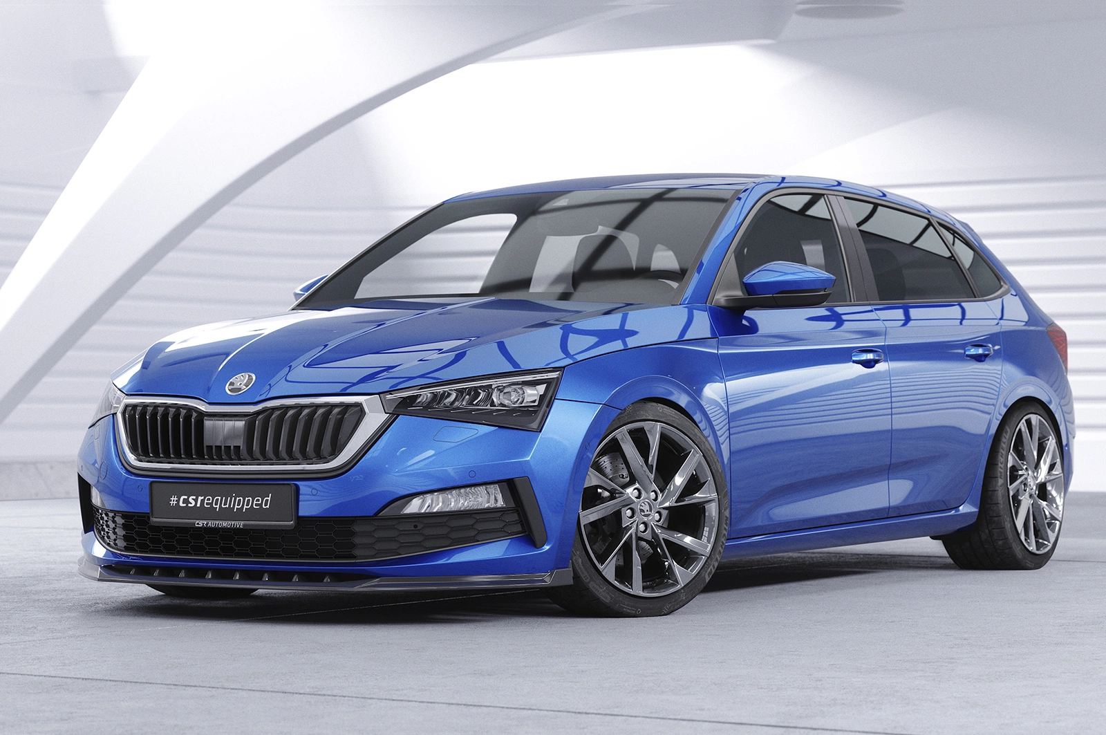 Voorspoiler Skoda Scala 2019-2023 – Glans Zwart