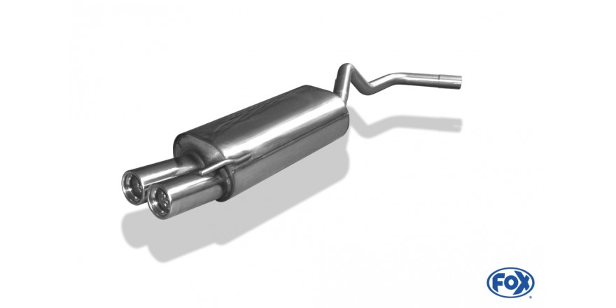 VW Polo 6N Einddemper double-flow - 2x76 Typ 13 FOX
