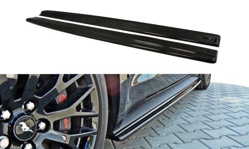 Zijskirts Diffusers Ford Mustang GT Mk6 Glanzend Zwart