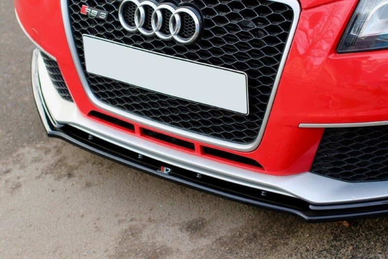 Voorspoiler V.1 Audi RS3 8P Glanzend zwart