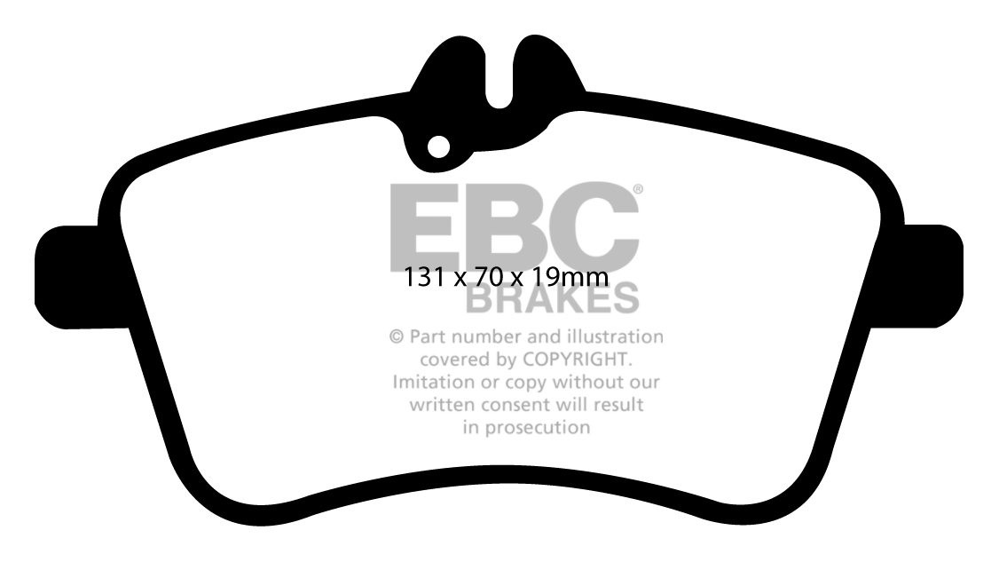 EBC Brakes MERCEDES B-Class (W245) B180 (2.0) 2008-.. Remblokken