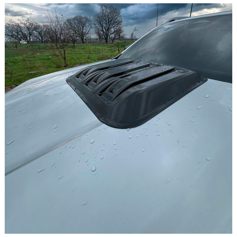 Motorkapluchtinlaat (Scoop)  Ford Ranger T9 2022- - Matzwart