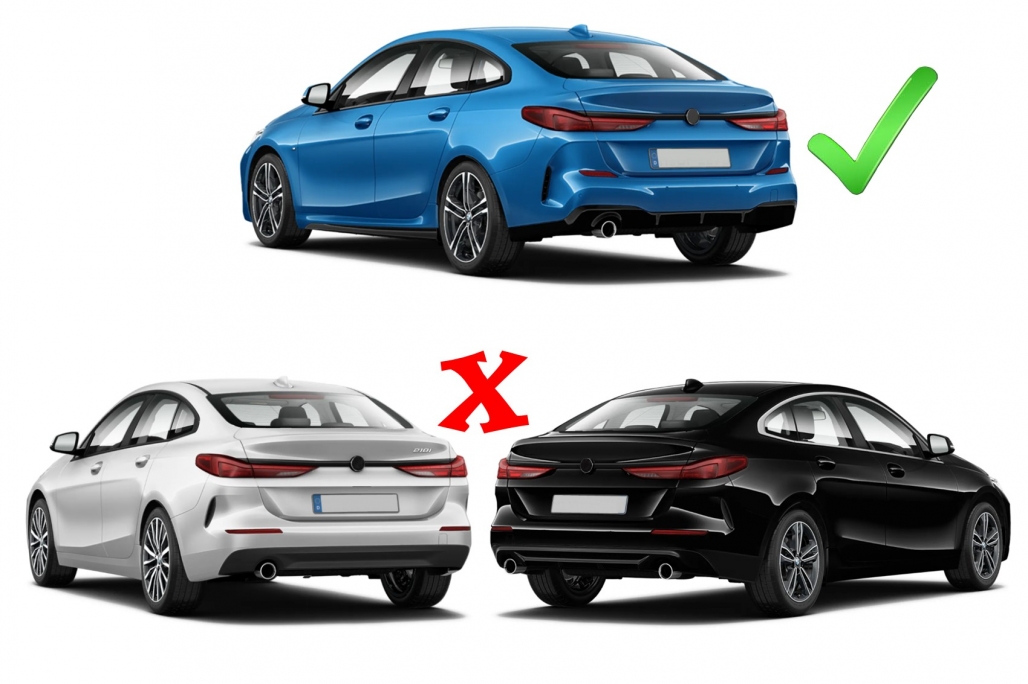Diffuser M235i Look BMW 2 Serie F44 Gran Coupe Chroom