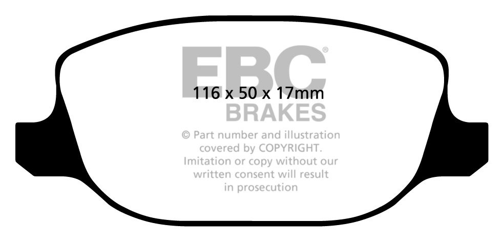 EBC Brakes ALFA ROMEO Brera 1.75 Turbo 2009-2010 Remblokken acht