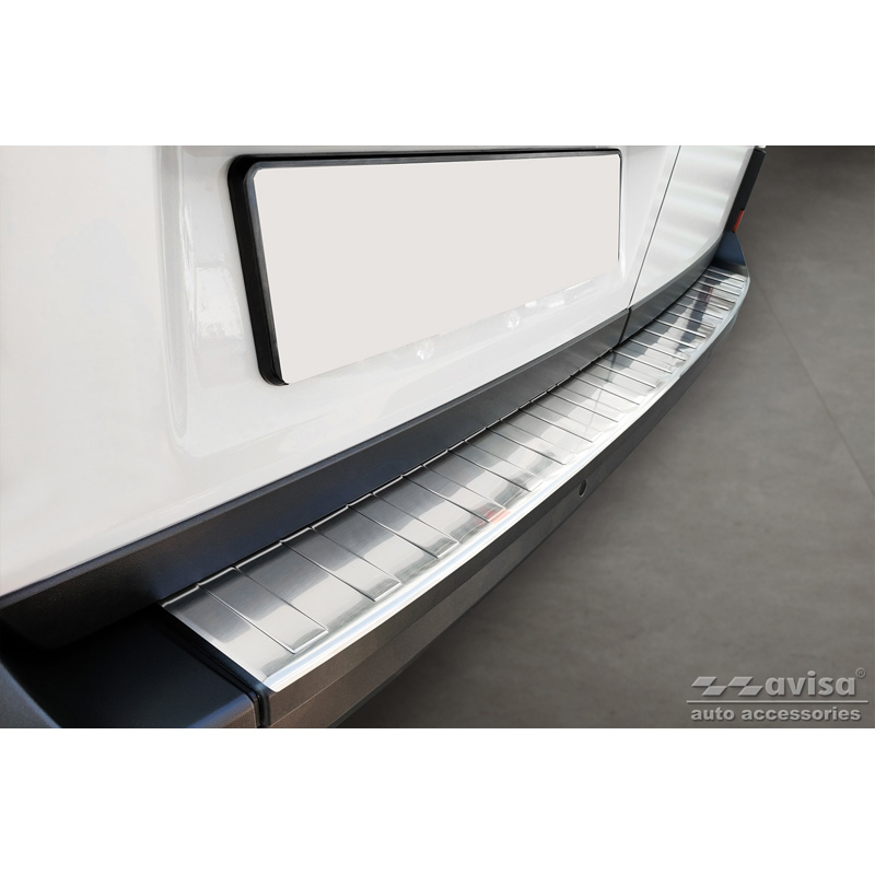 RVS Achterbumperprotector  Volkswagen Crafter & MAN TGE 2017- 'Ribs' ('XL'-version)