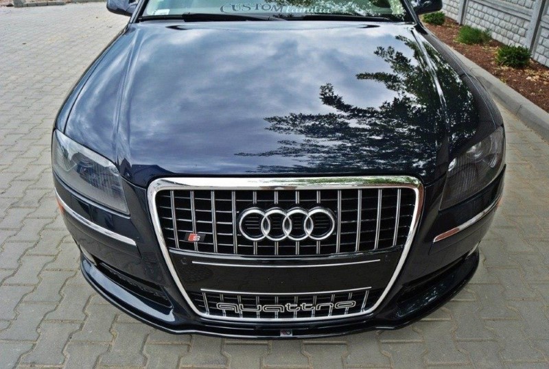 Voor Spoiler VW Audi S8 D3 Glanzend Zwart
