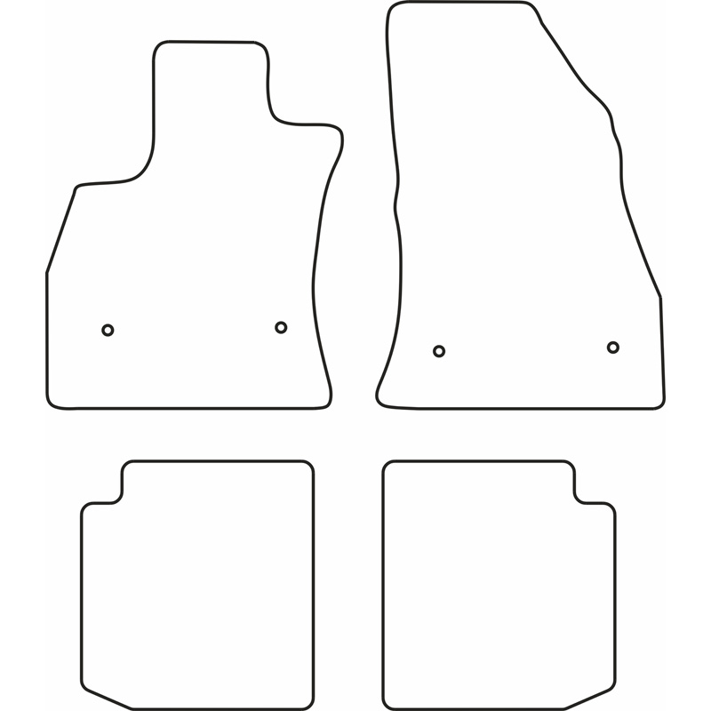 Automatten  Fiat 500L 2013-2017