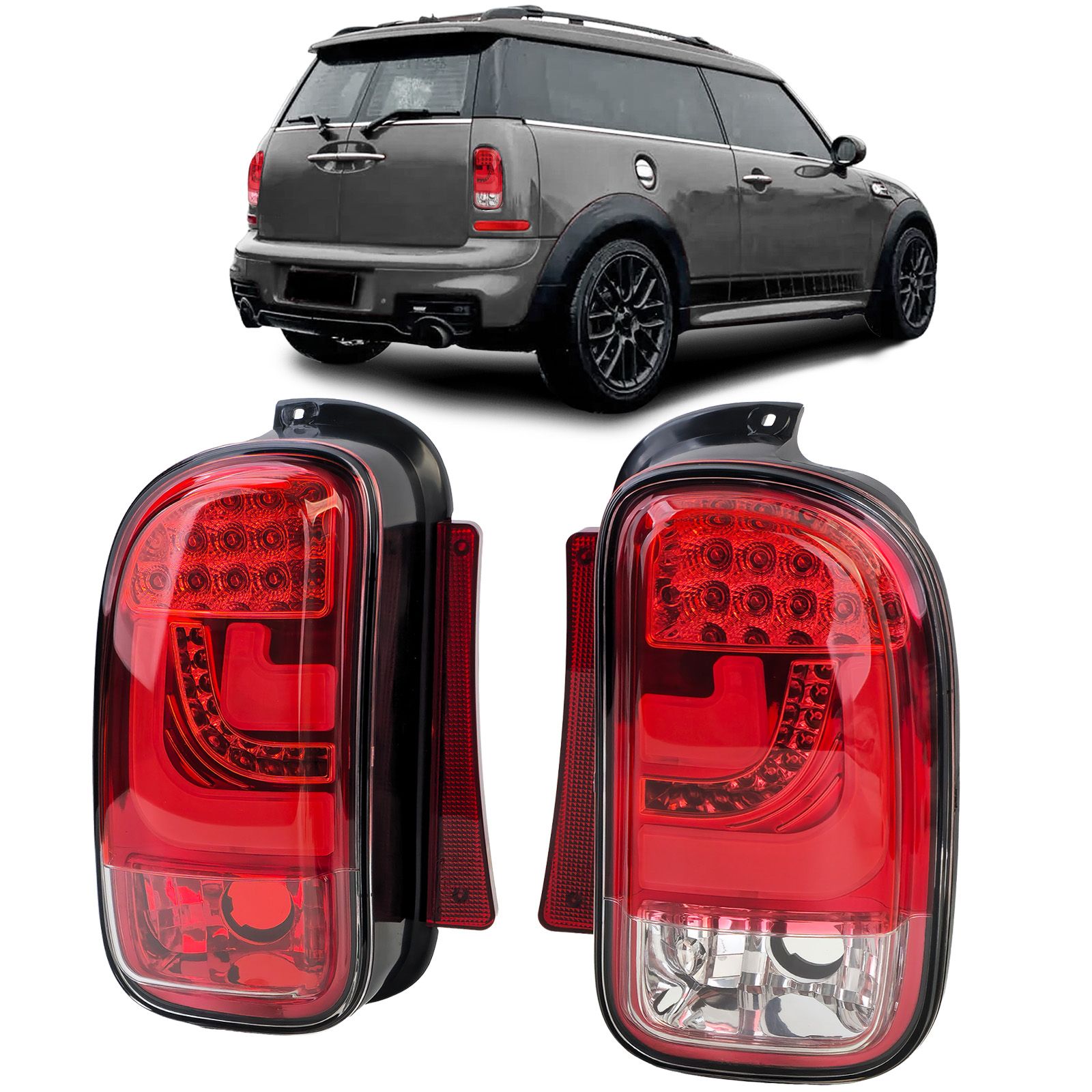 Achterlichten MINI R55 Clubman 10-14 Rood LED