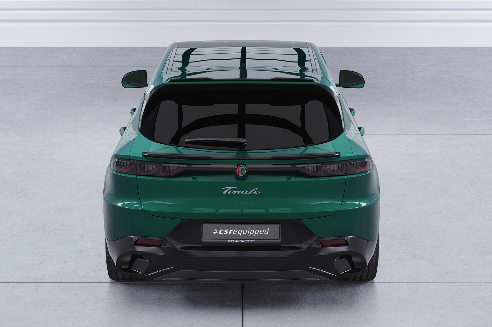 Achterspoiler Alfa Romeo Tonale glans zwart