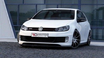 Voorspoiler VW Golf 6 GTI 35TH Glans Zwart