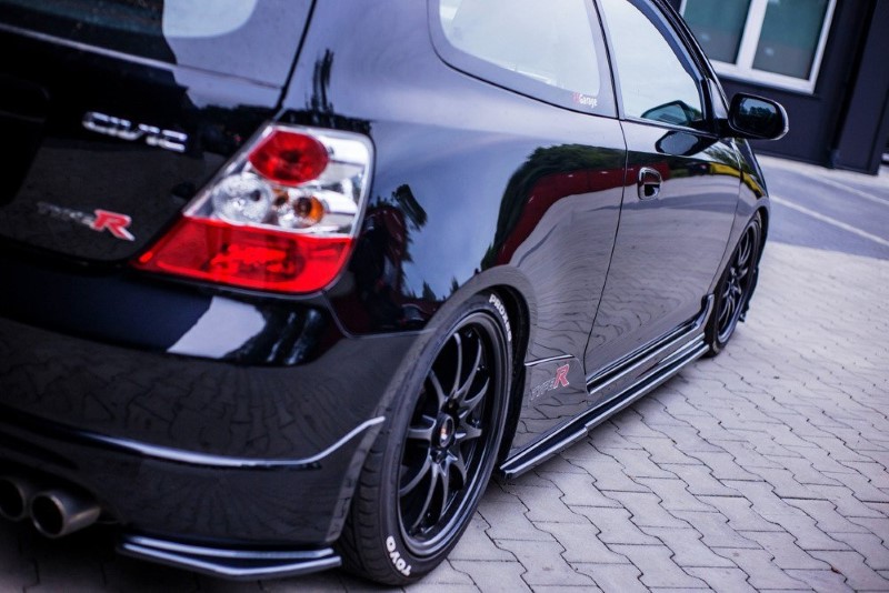 Zijskirts Diffusers Honda Civic EP3 (MK7) Type-R/S Facelift V.1 Glanzend