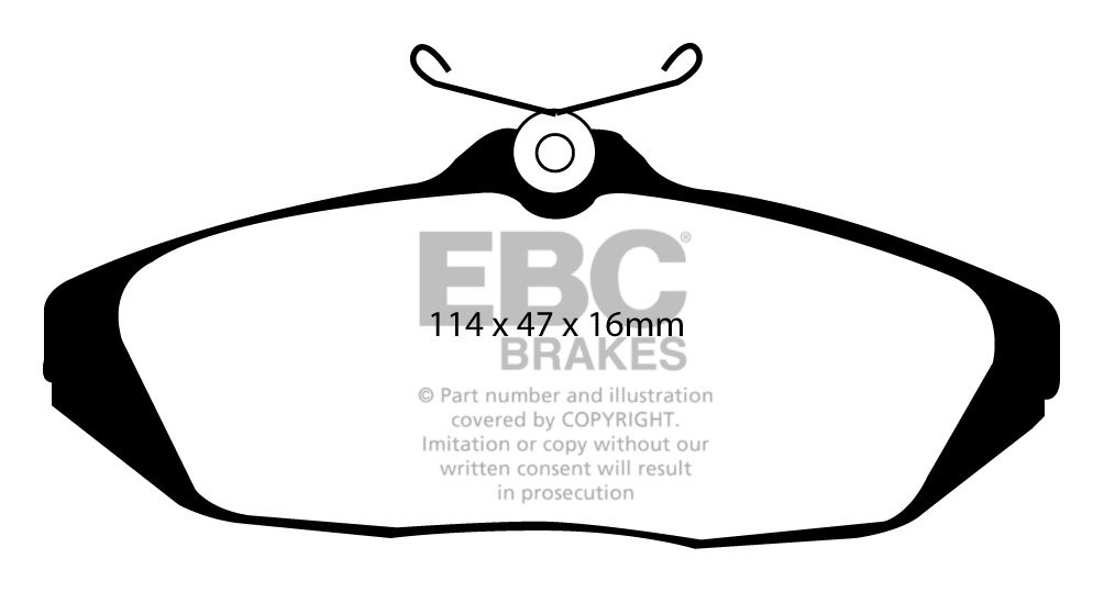 EBC Brakes FIAT 125 1.6 67-72 Remblokken voorzijde greenstuff