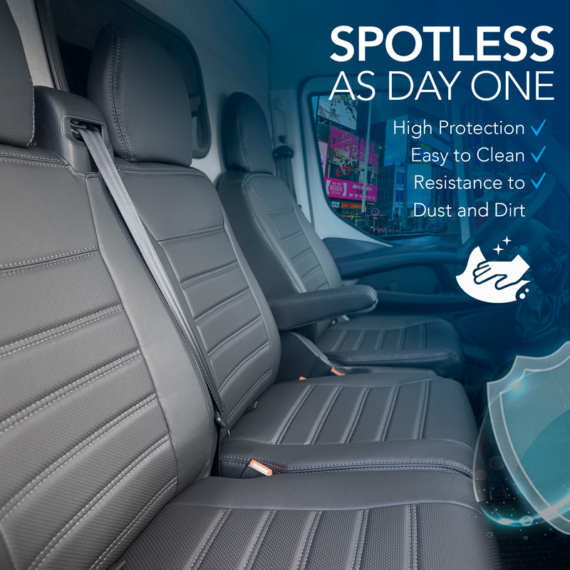 New York Design Kunstleder Stoelhoezenset 2+1  Ford Transit Connect 2019-